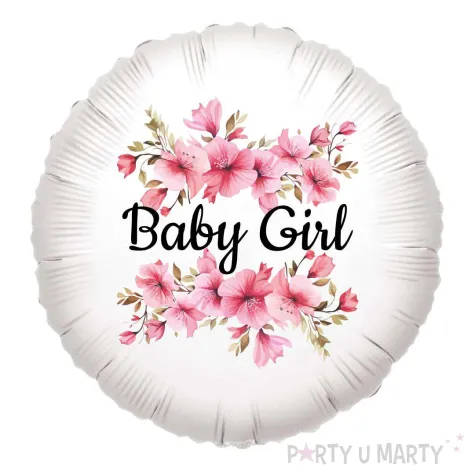 xx balon foliowy baby girl kwiat jabloni