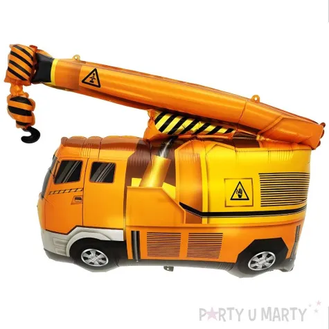 xx balon foliowy ciezarowka z dzwigiem 65x45 cm