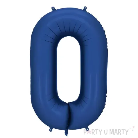 xx balon foliowy cyfra 0 86cm granat