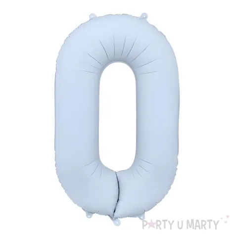 xx balon foliowy cyfra 0 86cm mglisty niebieski