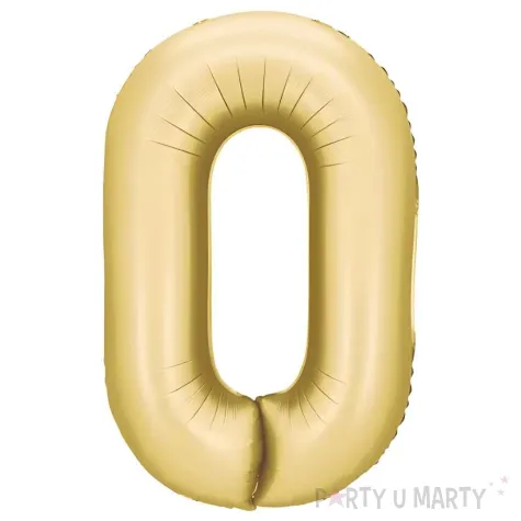 xx balon foliowy cyfra 0 86cm zloty