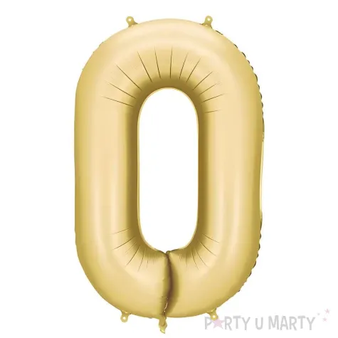 xx balon foliowy cyfra 0 86cm zloty