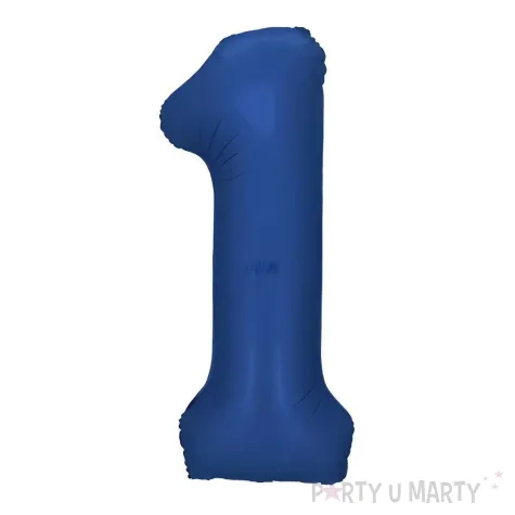 xx balon foliowy cyfra 1 86cm granat