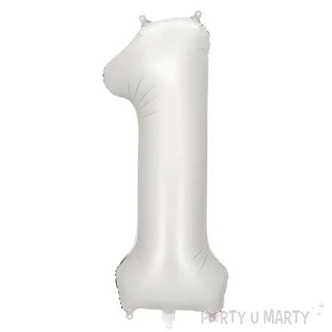 xx balon foliowy cyfra 1 86cm srebrny