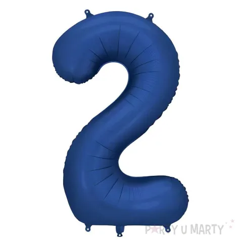 xx balon foliowy cyfra 2 86cm granat