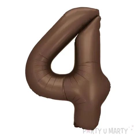 xx balon foliowy cyfra 4 86cm mocca