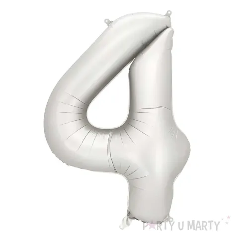xx balon foliowy cyfra 4 86cm srebrny