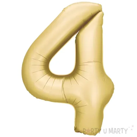xx balon foliowy cyfra 4 86cm zloty