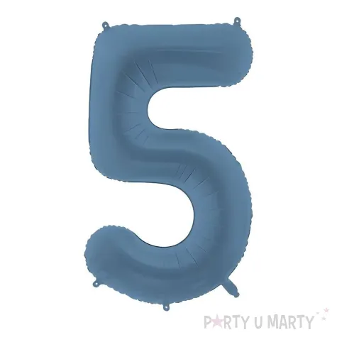 xx balon foliowy cyfra 5 86cm granat