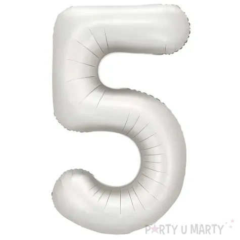 xx balon foliowy cyfra 5 86cm srebrny