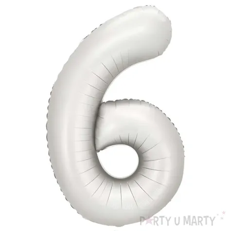 xx balon foliowy cyfra 6 86cm srebrny