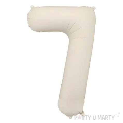 xx balon foliowy cyfra 7 86cm jasny bez