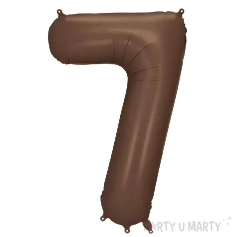 xx balon foliowy cyfra 7 86cm mocca