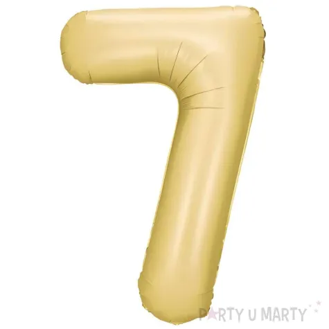 xx balon foliowy cyfra 7 86cm zloty