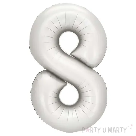 xx balon foliowy cyfra 8 86cm srebrny