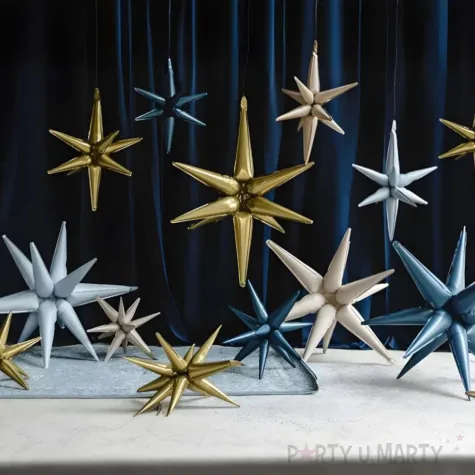 xx balon foliowy gwiazda 3d 105cm bez