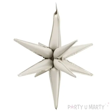 xx balon foliowy gwiazda 3d 70cm bez