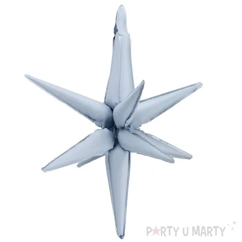 xx balon foliowy gwiazda 3d 70cm mglisty niebieski