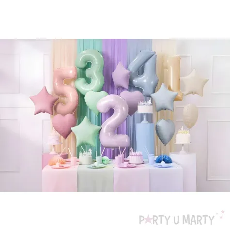 xx balon foliowy gwiazdka 48cm jasny bez