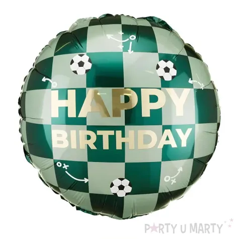 xx balon foliowy happy birthday pilki 35x35 cm mix