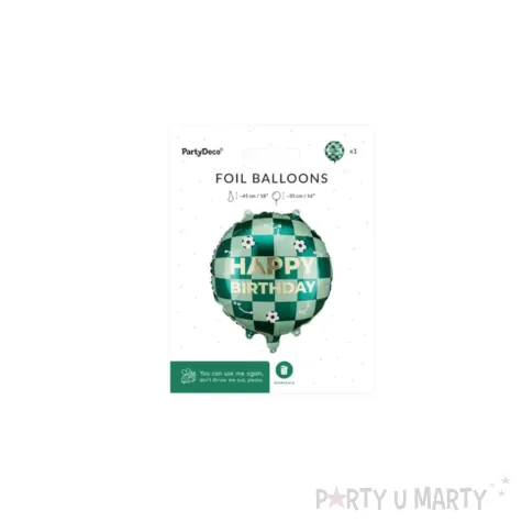 xx balon foliowy happy birthday pilki 35x35 cm mix