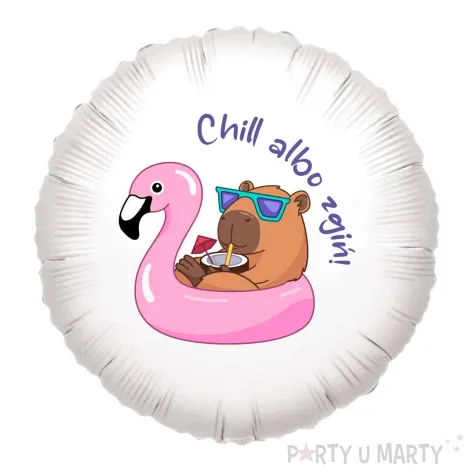 xx balon foliowy kapibara chill