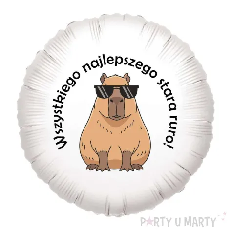 xx balon foliowy kapibara stara rura