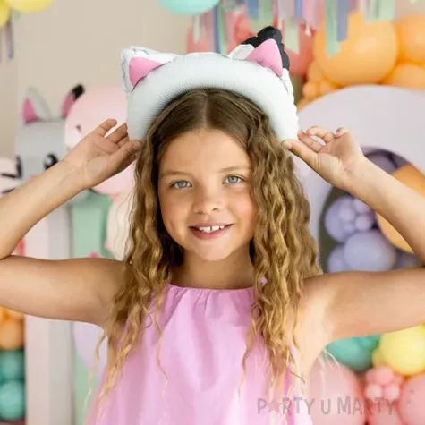 xx balon foliowy kocie uszy gabi 21 5x21 cm mix 1 op 6 szt