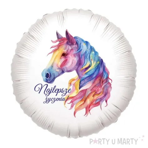 xx balon foliowy kon najlepsze zyczenia