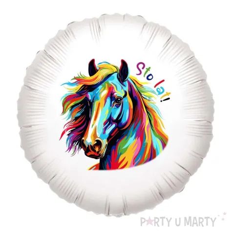 xx balon foliowy konie sto lat