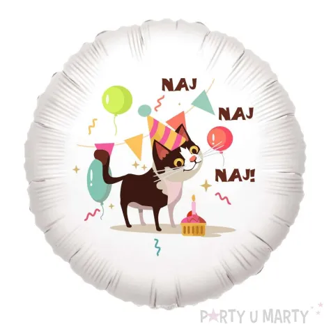 xx balon foliowy kot naj naj naj