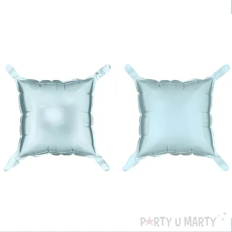 xx balon foliowy kurtyna dwustronna kwadrat mglisty niebieski 35 x 35 cm 1 op 4 szt