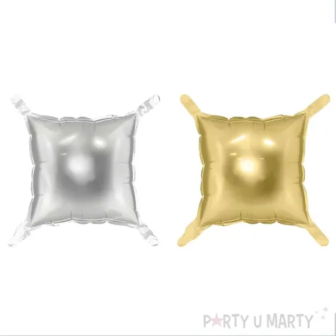 xx balon foliowy kurtyna dwustronna kwadrat zloto srebrny 35 x 35 cm 1 op 4 szt