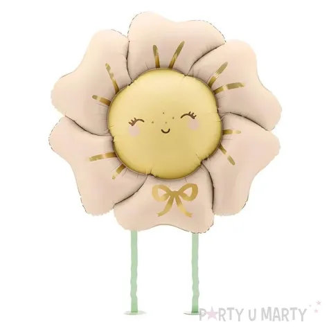 xx balon foliowy kwiatek 104x104 cm rumiany rozowy