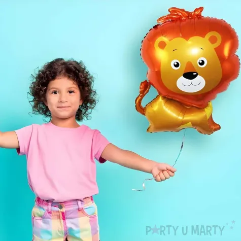 xx balon foliowy lew z grzywa 66x48 cm