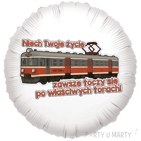xx balon foliowy milosnik kolei en57