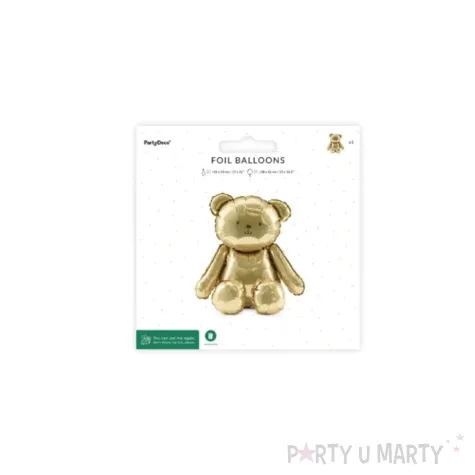 xx balon foliowy mis 43x53 cm zloty