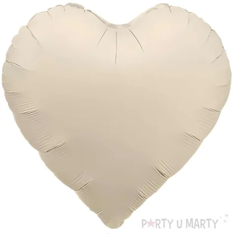 xx balon foliowy serce 45cm jasny bez