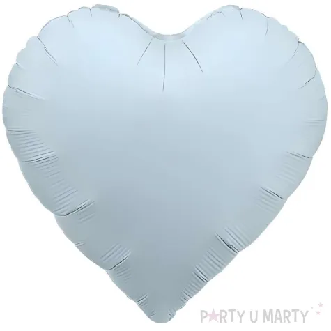xx balon foliowy serce 45cm mglisty niebieski