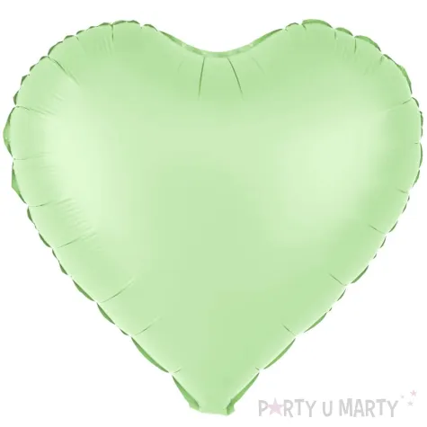 xx balon foliowy serce pistacjowy matowy 18cali