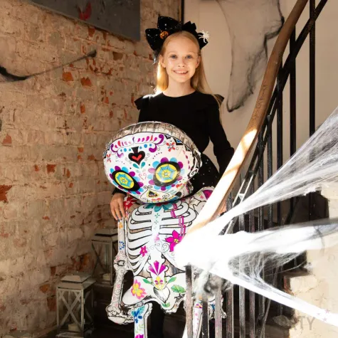 xx balon foliowy szkielet meksykanskie halloween