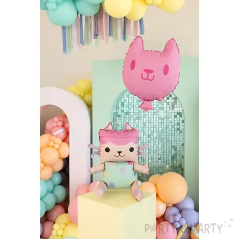 xx balon foliowy tekturz tko z kotkiem 43x46 cm i 35x37 cm mix 1 op 2 szt