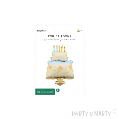 xx balon foliowy tort 62x104 cm mix