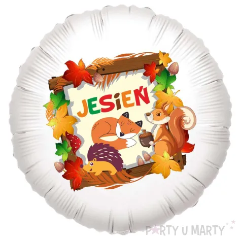 xx balon jesien i zwierzatka