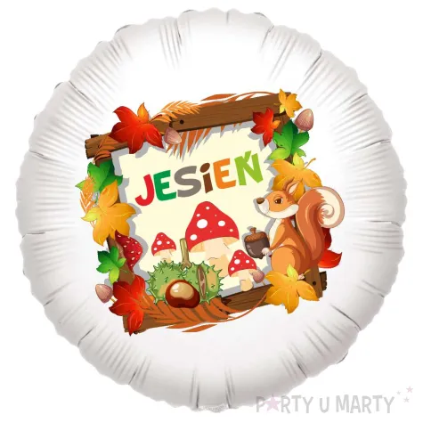 xx balon jesien muchomorki i kasztany