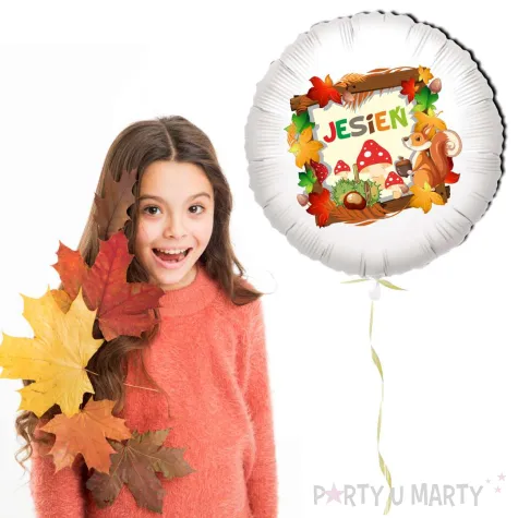 xx balon jesien muchomorki i kasztany