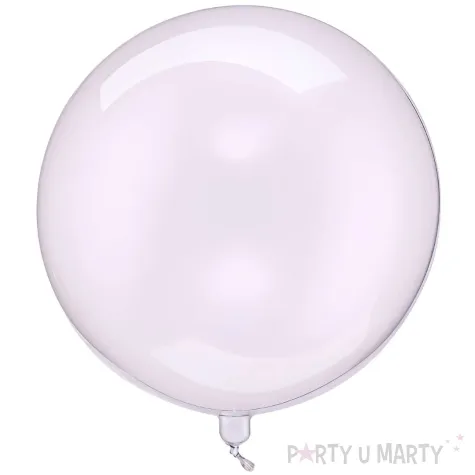 xx balon kula 40cm transparentny fiolet