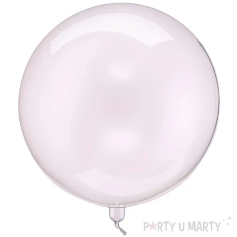 xx balon kula 40cm transparentny roz