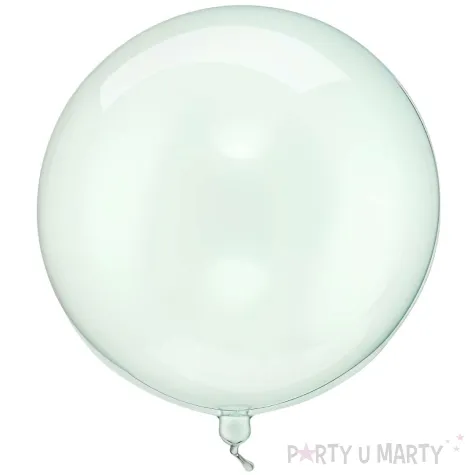 xx balon kula 40cm transparentny zielony