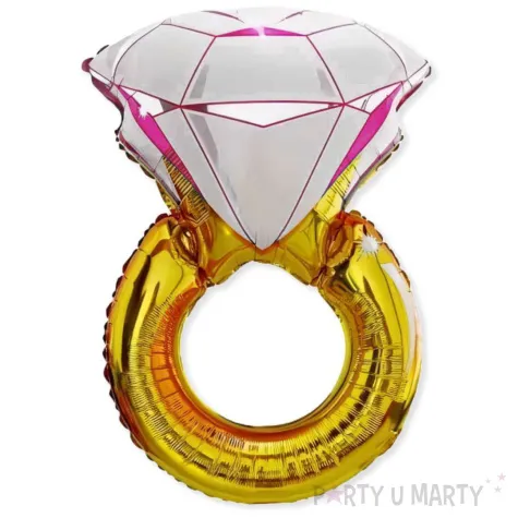 xx balon obraczka rozowy